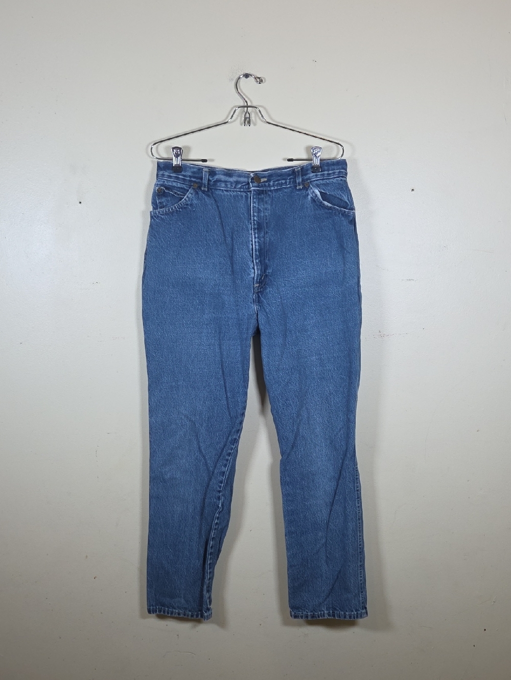 Vintage Chic Women's Jeans 18 Petite Blue Mom Tapered High Rise Dark Denim